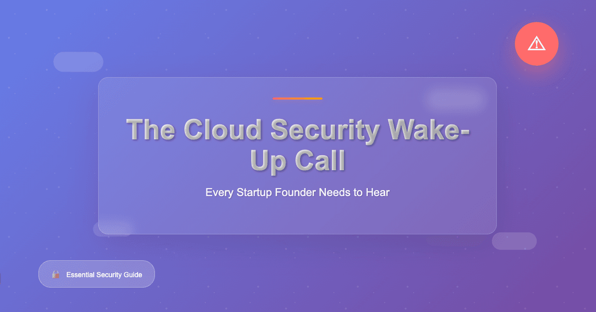 The Cloud Security Wake-Up Call Every Startup Founder Needs to Hear